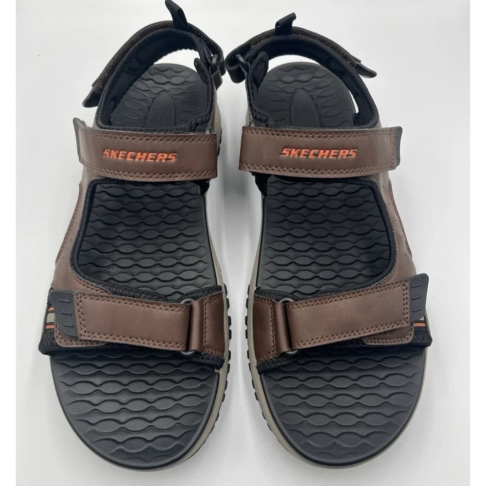 Skechers 205139 BRBK Prewitt Sandals Mens 13‎ Brown Trail Hiking Comfort